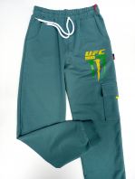 Брюки  спортивные, подросток, полынь 