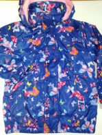 Бабочки синие, на флисе