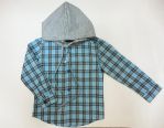 С капюшоном, голубая клетка 