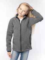 Кураж, серый, вязаный флис