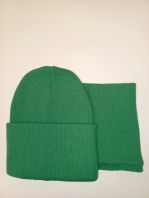 Шапка +снуд, зелень