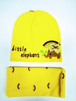 Шапка+снуд, двойной трикотаж