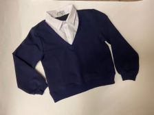 Обманка, белый ворот