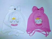 Кошка-бантик,завязки, одинарная